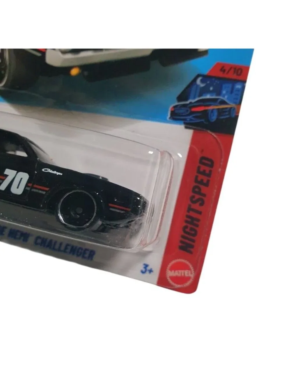 Hot Wheels 70 Dodge Hemi Challenger Nightspeed Series Black Diecast Toy Car Gift